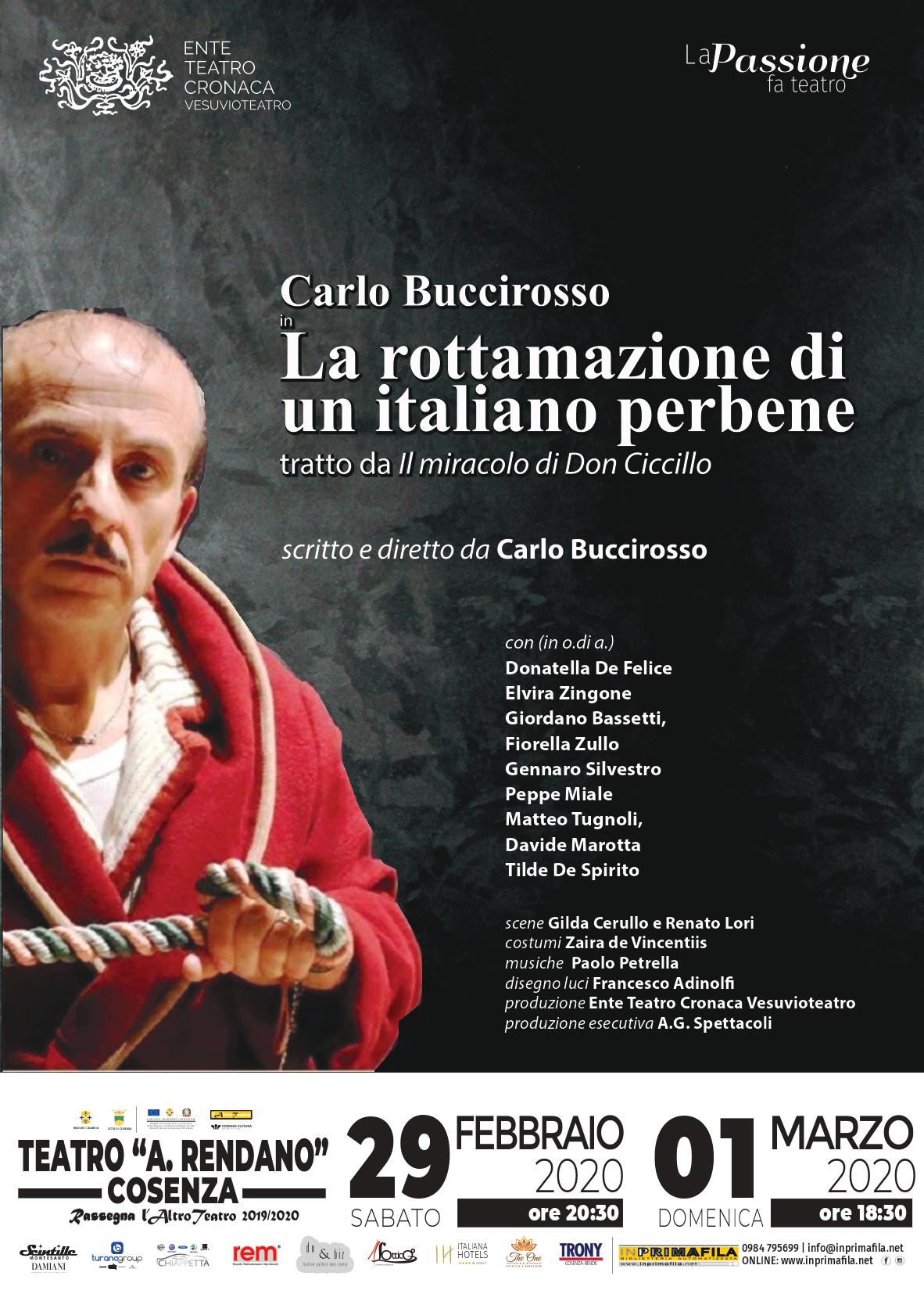 carlo buccirosso in la rottamazione di un italiano per bene l altro teatro